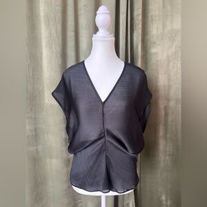Banana Republic Black V-Neck Blouse